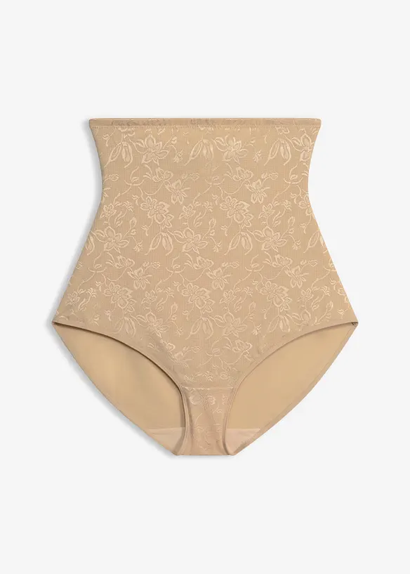 Medium shape truse i mykt blondemateriale, high waist, bonprix