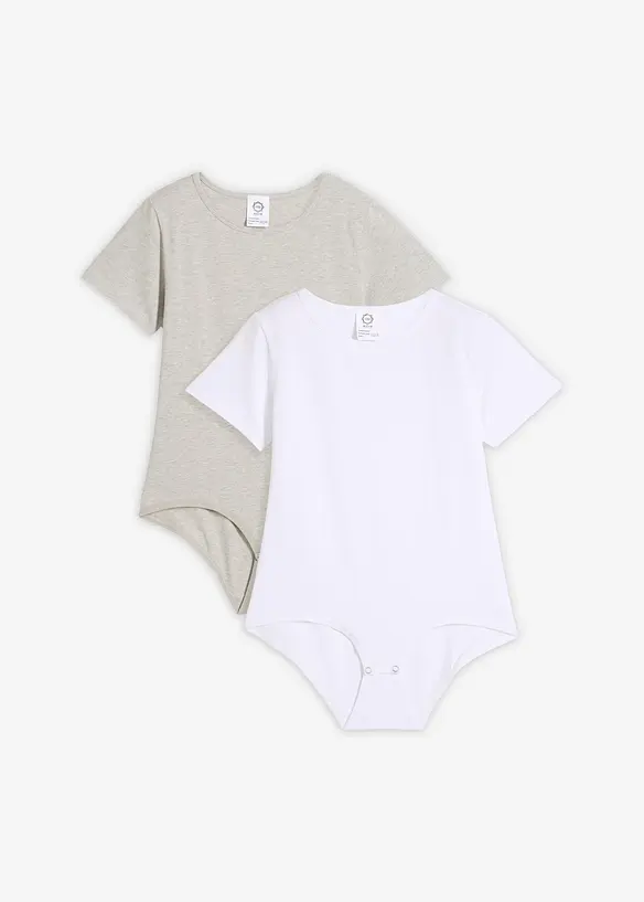 Body med myk bomull (2-pack), bonprix