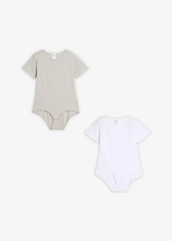 Body med myk bomull (2-pack), bonprix