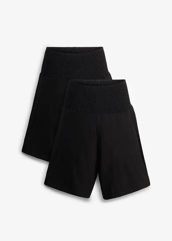 Mama shorts i lett jersey (2-pack), bonprix