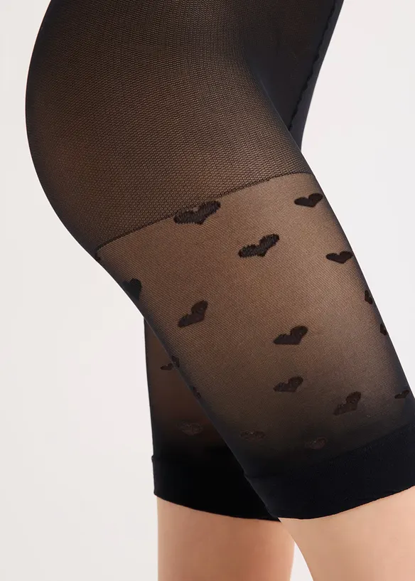 Anti-gniss-sykkelshorts med komfortlinning, 30 DEN, bonprix