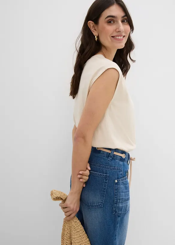 Jeans-bermudashorts Mid Waist, snor, bonprix