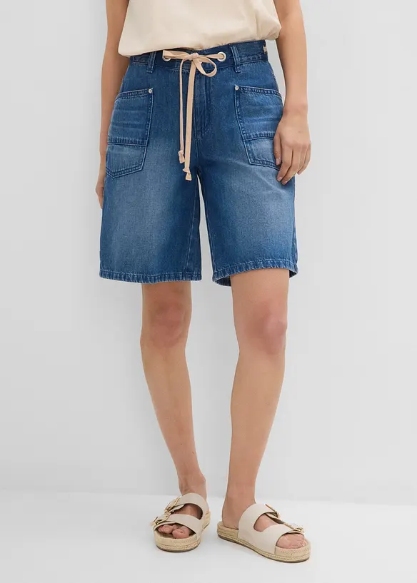 Jeans-bermudashorts Mid Waist, snor, bonprix