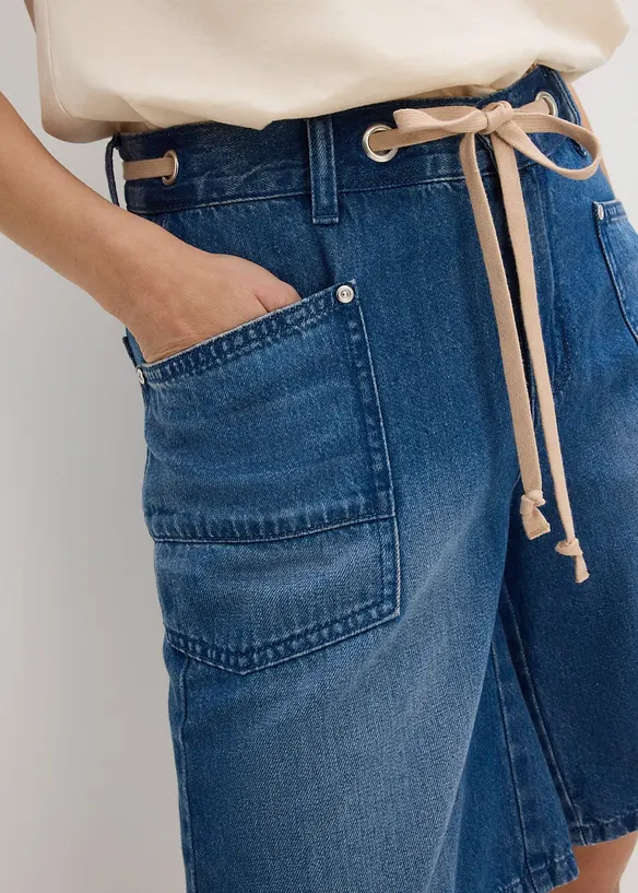 Jeans-bermudashorts Mid Waist, snor, bonprix