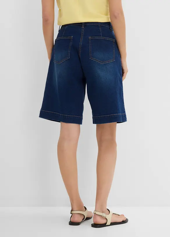 Jeans-bermudashorts Mid Waist av &oslash;kologisk bomull, bonprix