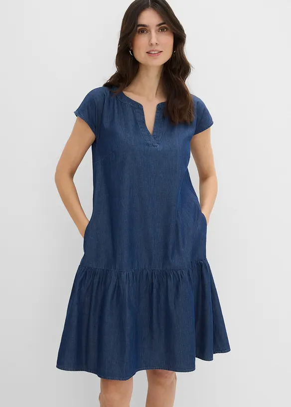 Tunikakjole i bomullsdenim, bonprix
