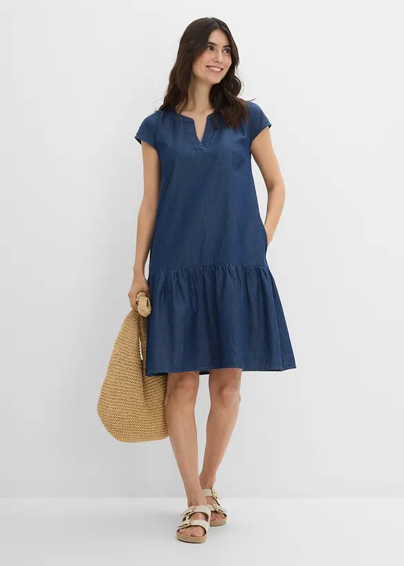 Tunikakjole i bomullsdenim, bonprix