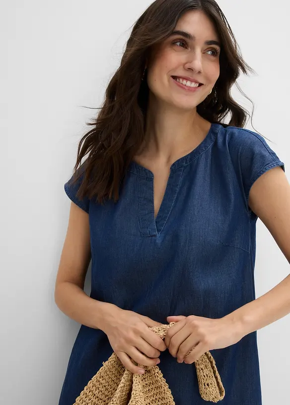 Tunikakjole i bomullsdenim, bonprix