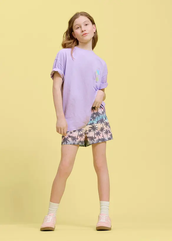 Oversized topp i 100% &oslash;kologisk bomull, bonprix