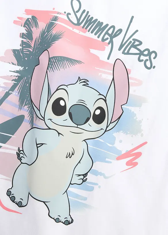 Disney Stich-T-skjorte av 100% bomull, Lilo & Stitch