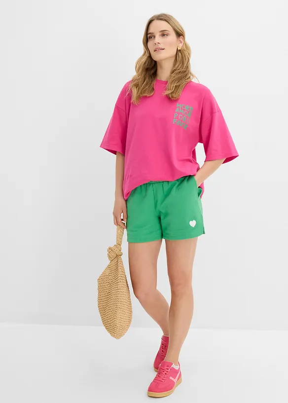Sweatshorts i 100% &oslash;kologisk bomull, bonprix