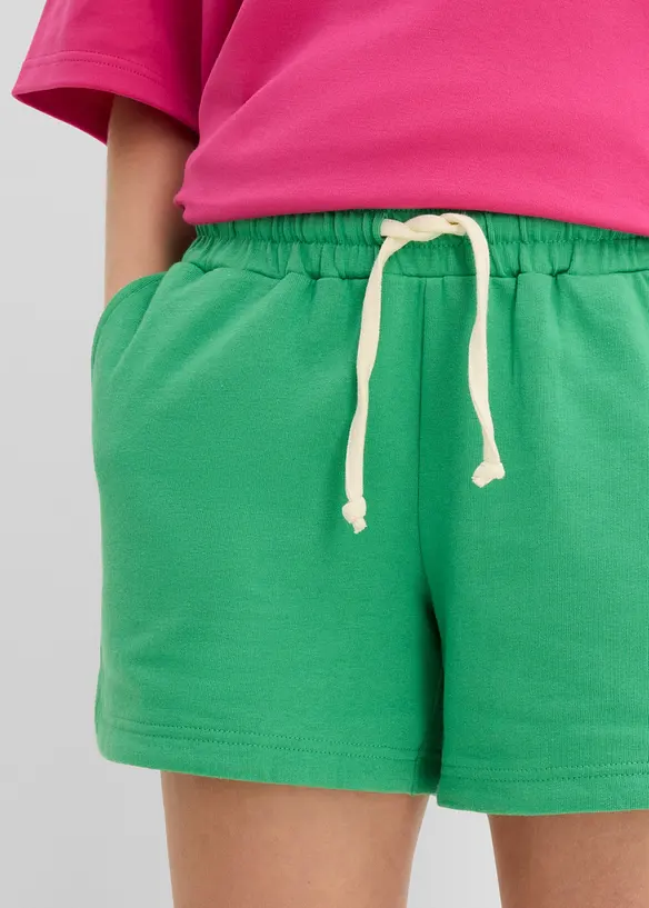 Sweatshorts i 100% &oslash;kologisk bomull, bonprix