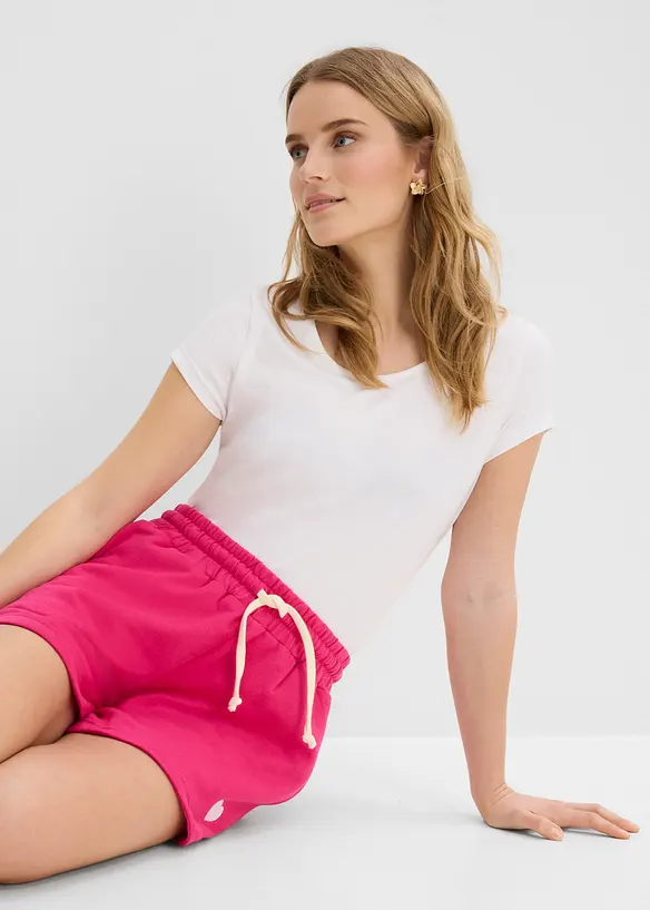 Sweatshorts i 100% &oslash;kologisk bomull, bonprix