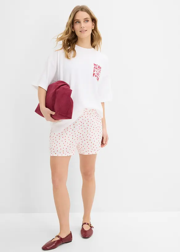 Oversized topp av 100% &oslash;kologisk bomull, bonprix