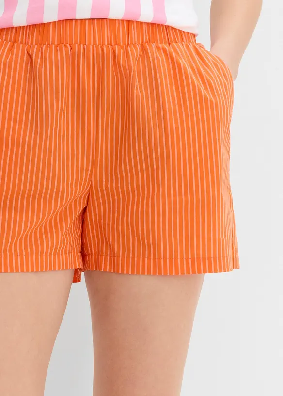 Pull on-shorts i 100% &oslash;kologisk bomull, bonprix