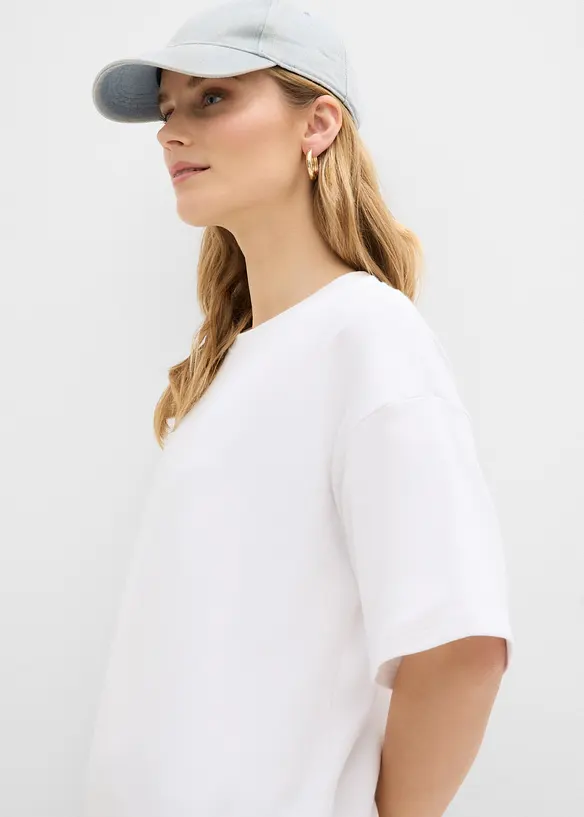 Oversized topp i 100% &oslash;kologisk bomull, bonprix