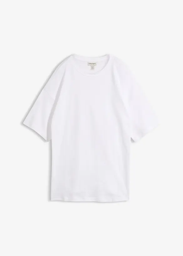 Oversized topp i 100% &oslash;kologisk bomull, bonprix