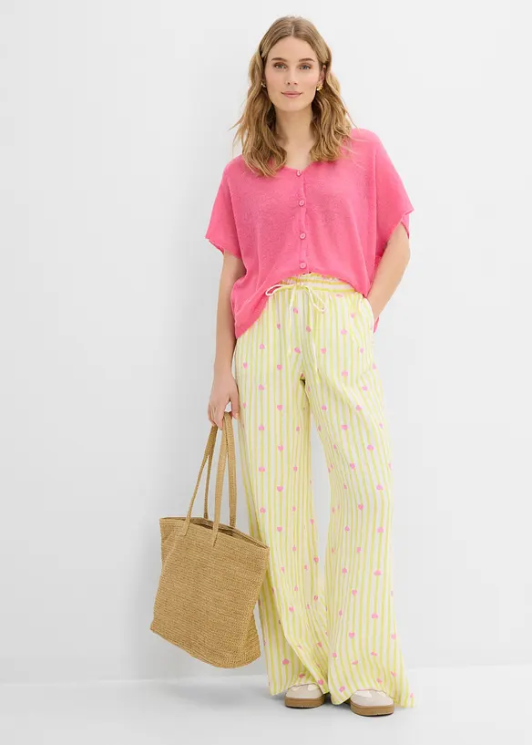 Pull on-bukse i luftig musselin, bonprix