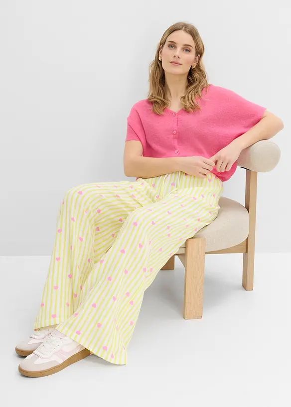 Pull on-bukse i luftig musselin, bonprix