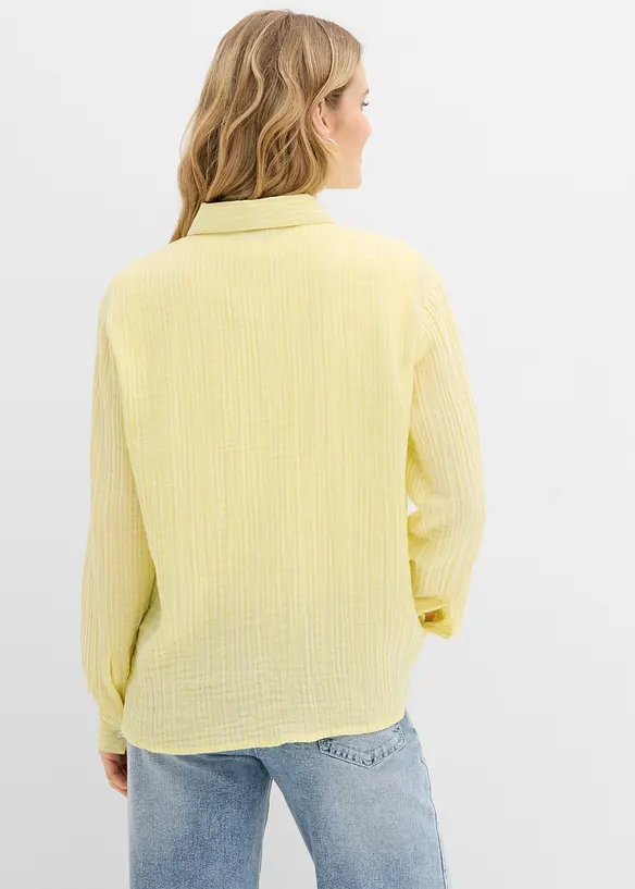 Bluse av lufting musselin, bonprix