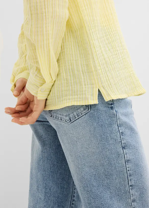 Bluse av lufting musselin, bonprix