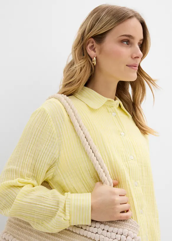 Bluse av lufting musselin, bonprix