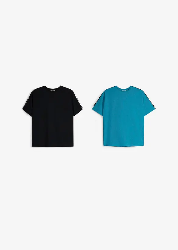 T-skjorte i 100% &oslash;kologisk bomull (2-pack), bonprix