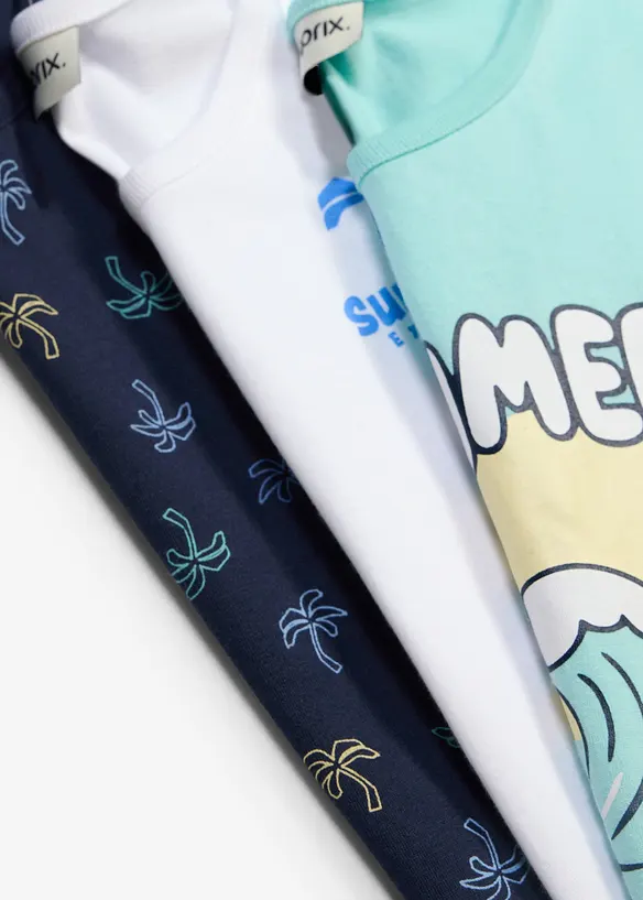 Singlet av 100% &oslash;kologisk bomull (3-pack), bonprix
