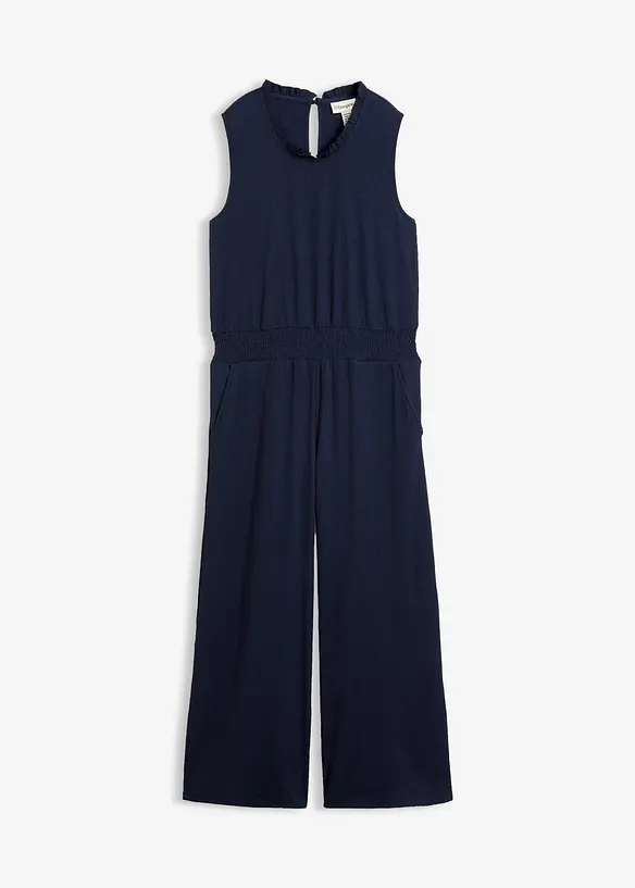 Jersey jumpsuit av strukturert krepp, bonprix
