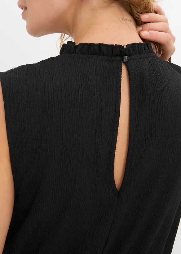 Jersey jumpsuit av strukturert krepp, bonprix