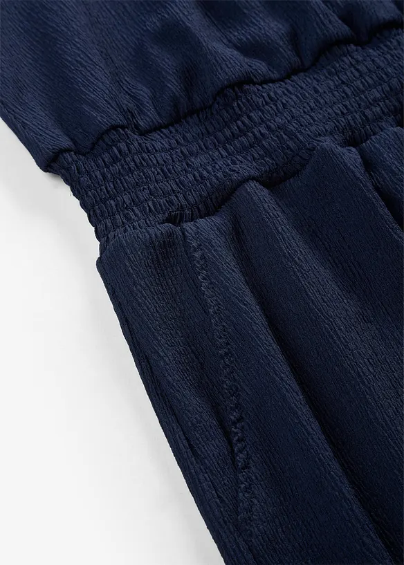 Jersey jumpsuit av strukturert krepp, bonprix