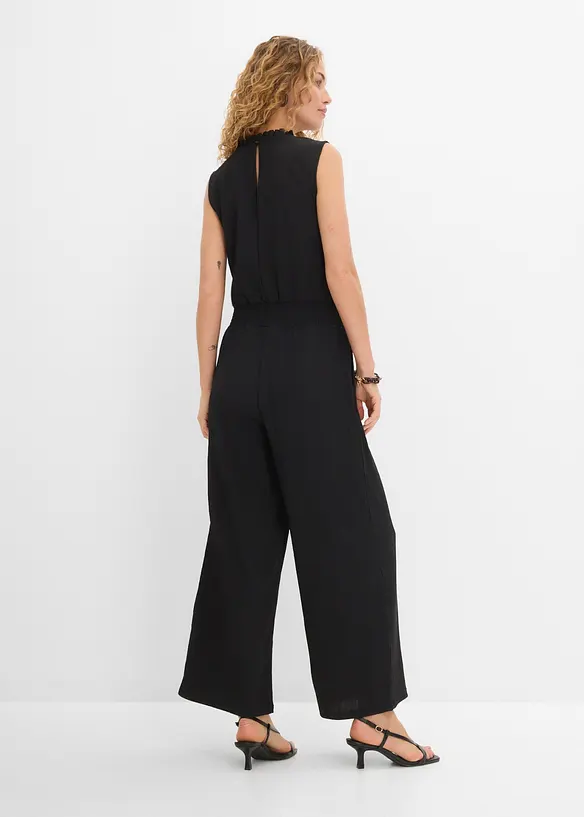 Jersey jumpsuit av strukturert krepp, bonprix