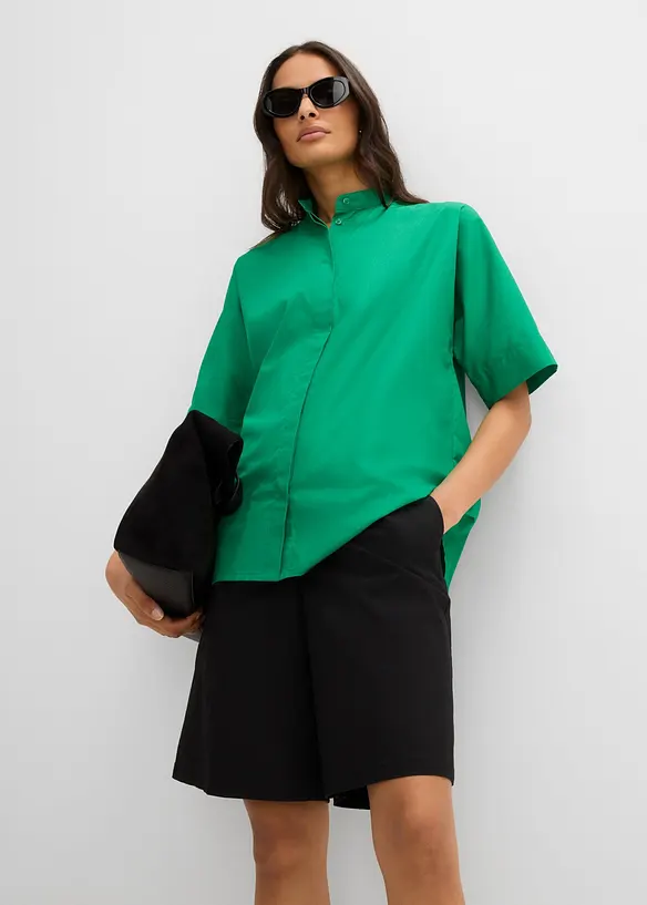 Bluse i 100% &oslash;kologisk bomull, bonprix