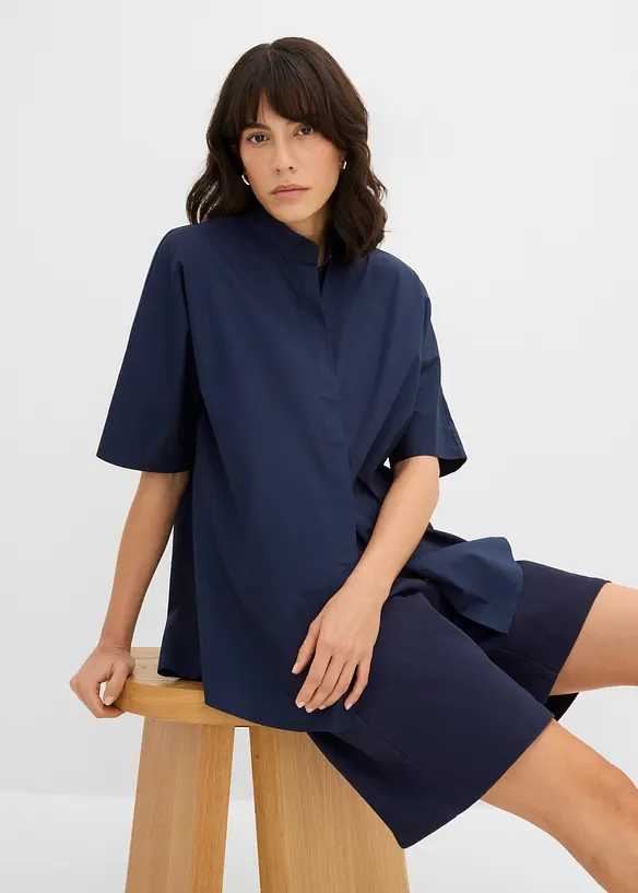 Bluse i 100% &oslash;kologisk bomull, bonprix
