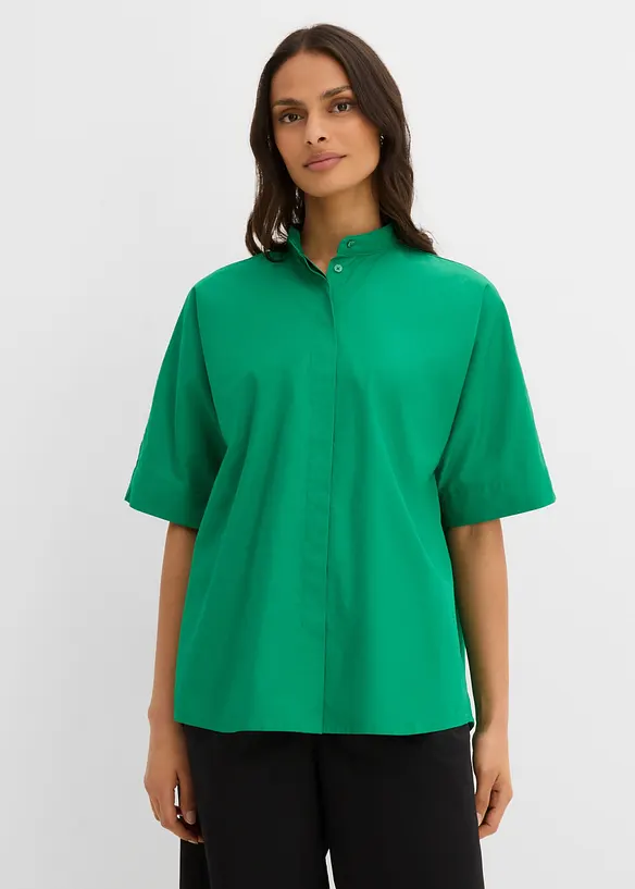 Bluse i 100% &oslash;kologisk bomull, bonprix