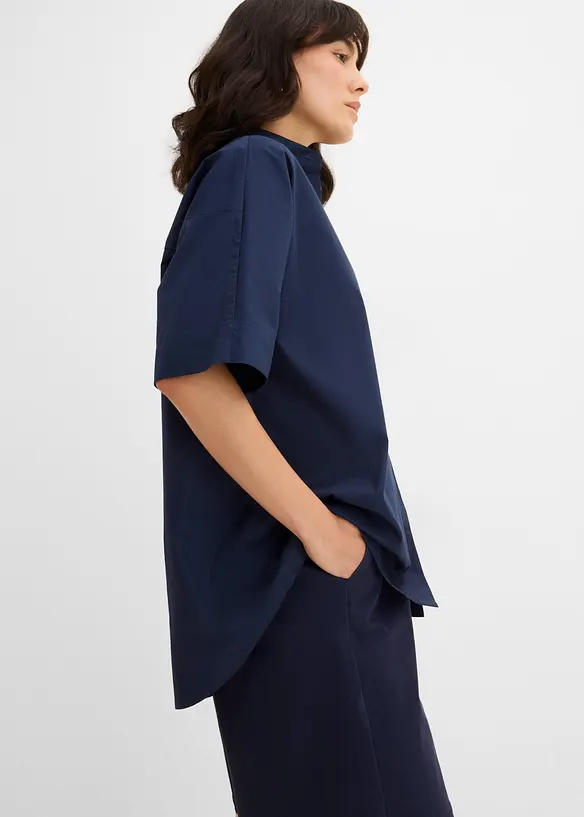 Bluse i 100% &oslash;kologisk bomull, bonprix