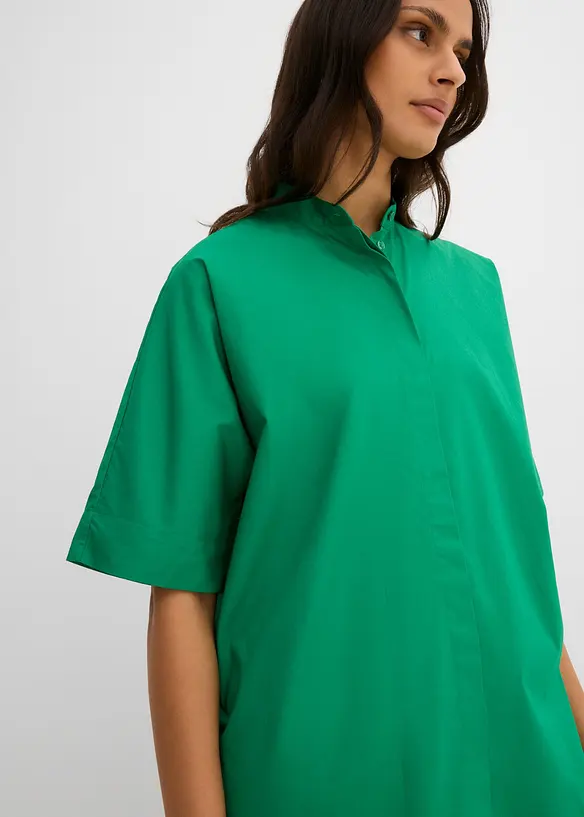 Bluse i 100% &oslash;kologisk bomull, bonprix