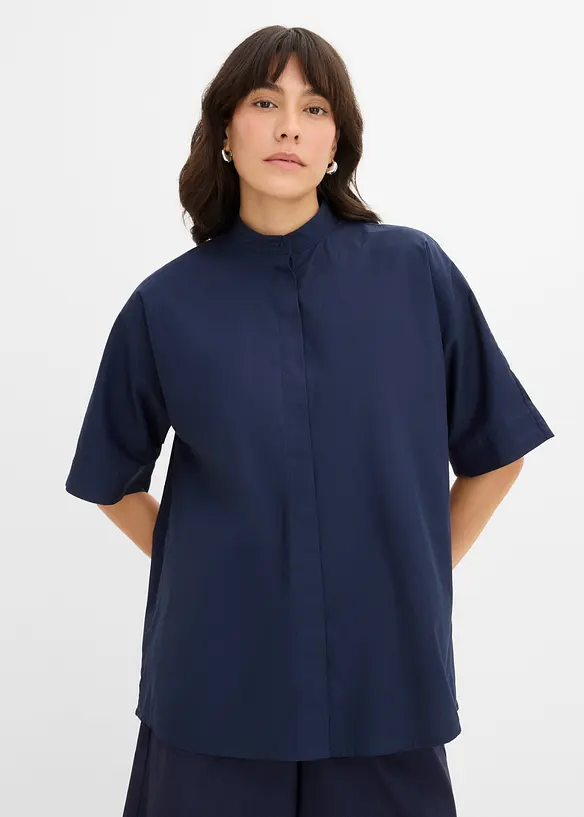 Bluse i 100% &oslash;kologisk bomull, bonprix