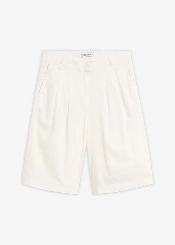 Vid shorts i lin-/viskosemiks, bonprix