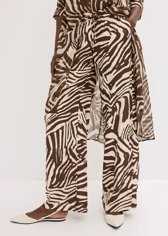 Pull on-bukse i viskose, bonprix