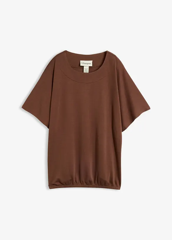 Oversized topp i myk viskosemiks, bonprix