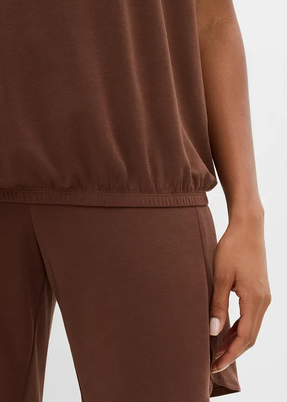 Oversized topp i myk viskosemiks, bonprix