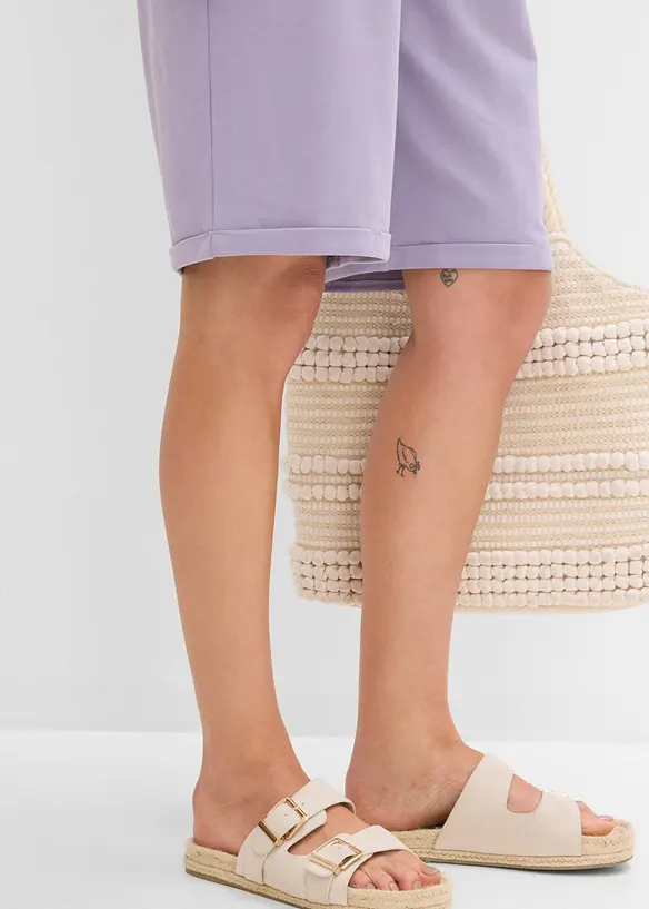 Sweat bermudashorts i 100% bomull, bonprix