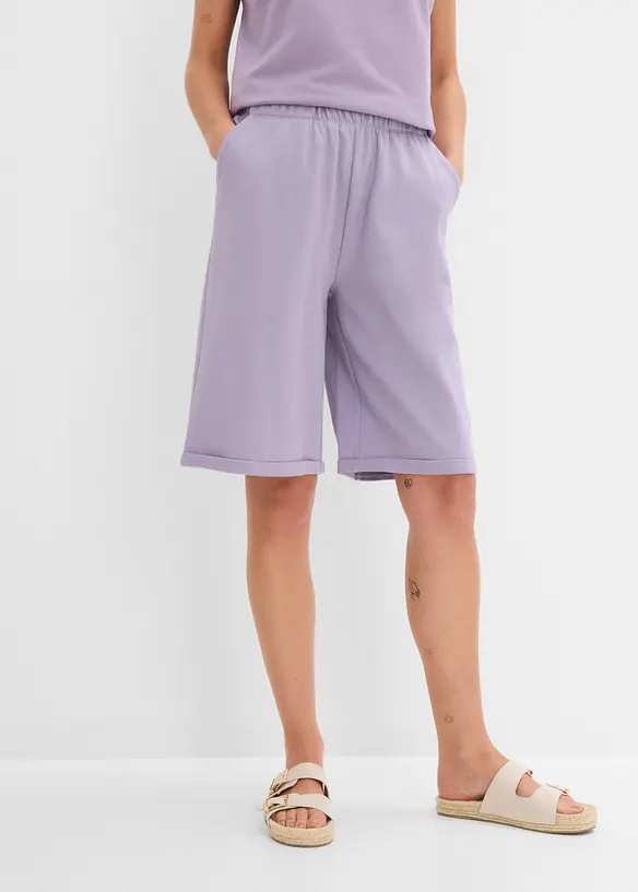 Sweat bermudashorts i 100% bomull, bonprix