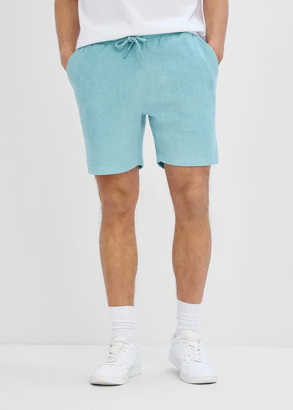 Shorts i frott&eacute; med komfortlinning, bonprix