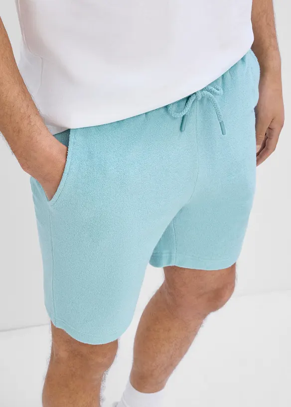 Shorts i frott&eacute; med komfortlinning, bonprix
