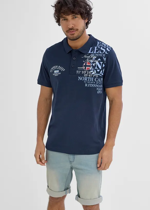 Poloskjorte i jersey av 100% &oslash;kologisk bomull, bonprix