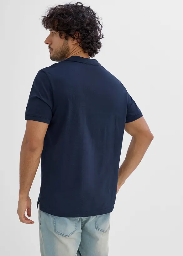 Poloskjorte i jersey av 100% &oslash;kologisk bomull, bonprix
