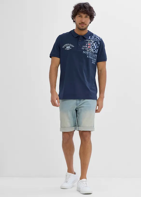 Poloskjorte i jersey av 100% &oslash;kologisk bomull, bonprix