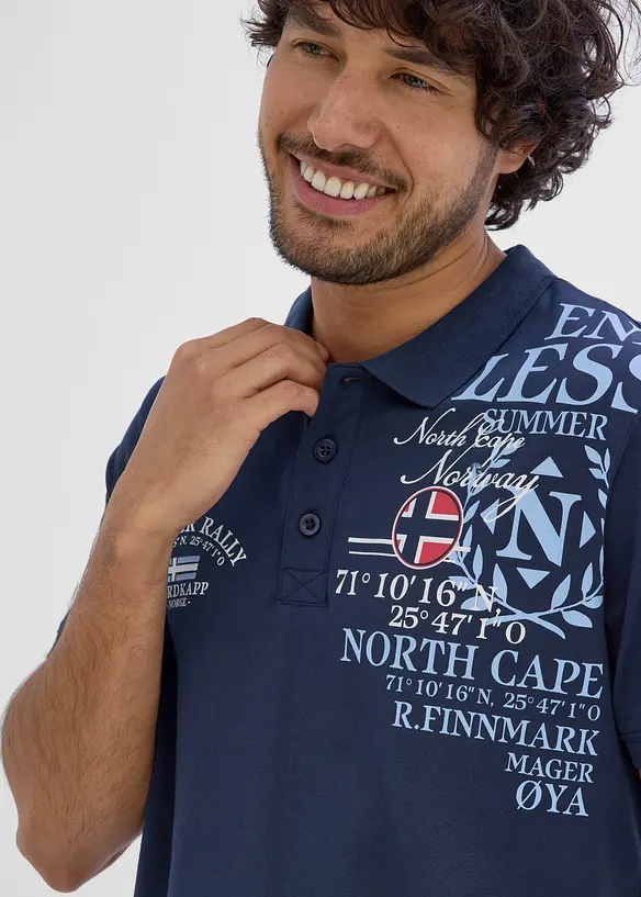 Poloskjorte i jersey av 100% &oslash;kologisk bomull, bonprix
